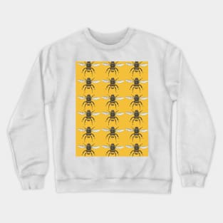 Save the bees watercolor pattern Crewneck Sweatshirt